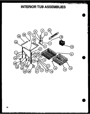 Interior tub assemblies (dcs450w/p1139734nw)