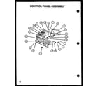 Caloric DUS300B/P1139729NB control panel assembly (dus600b/p1139732nb) (dus600ww/p1139732nw) (ddw650b/p1139736nb) (ddw650ww/p1139736nw) diagram