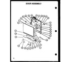 Caloric DCS450W/P1139734NW door assembly (dus600b/p1139732nb) (dus600ww/p1139732nw) (ddw650b/p1139736nb) (ddw650ww/p1139736nw) (dus900b/p1139733nb) (ddw950b/p1139737nb) (ddw950ww/p1139737nw) diagram