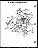 Tub mechanism assembly (dus600b/p1139732nb) (dus600ww/p1139732nw) (ddw650b/p1139736nb) (ddw650ww/p1139736nw) (dus900b/p1139733nb) (ddw950b/p1139737nb) (ddw950ww/p1139737nw)