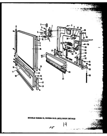 Door details (dus204-19) (dur204-19-ol) (dur204-19-cl)