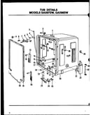 Tub details (gax97dw/mn01) (gax97dw/mn02) (gax97dw/mn03) (gax98dw/mn01) (gax98dw/mn02) (gax98dw/mn03)