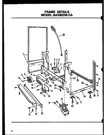 Frame details (gax95dw-oa/mn01) (gax95dw-oa/mn02) (gax95dw-oa/mn03)