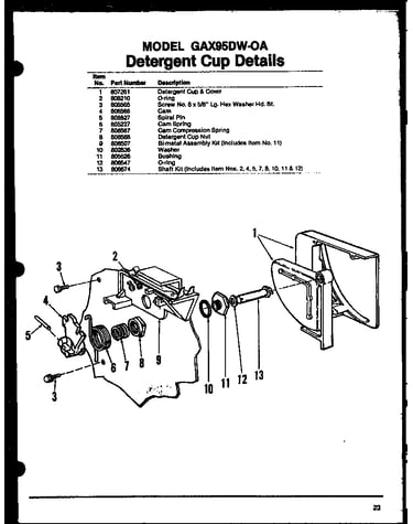 Detergent cup details (gax95dw-oa/mn01) (gax95dw-oa/mn02) (gax95dw-oa/mn03)