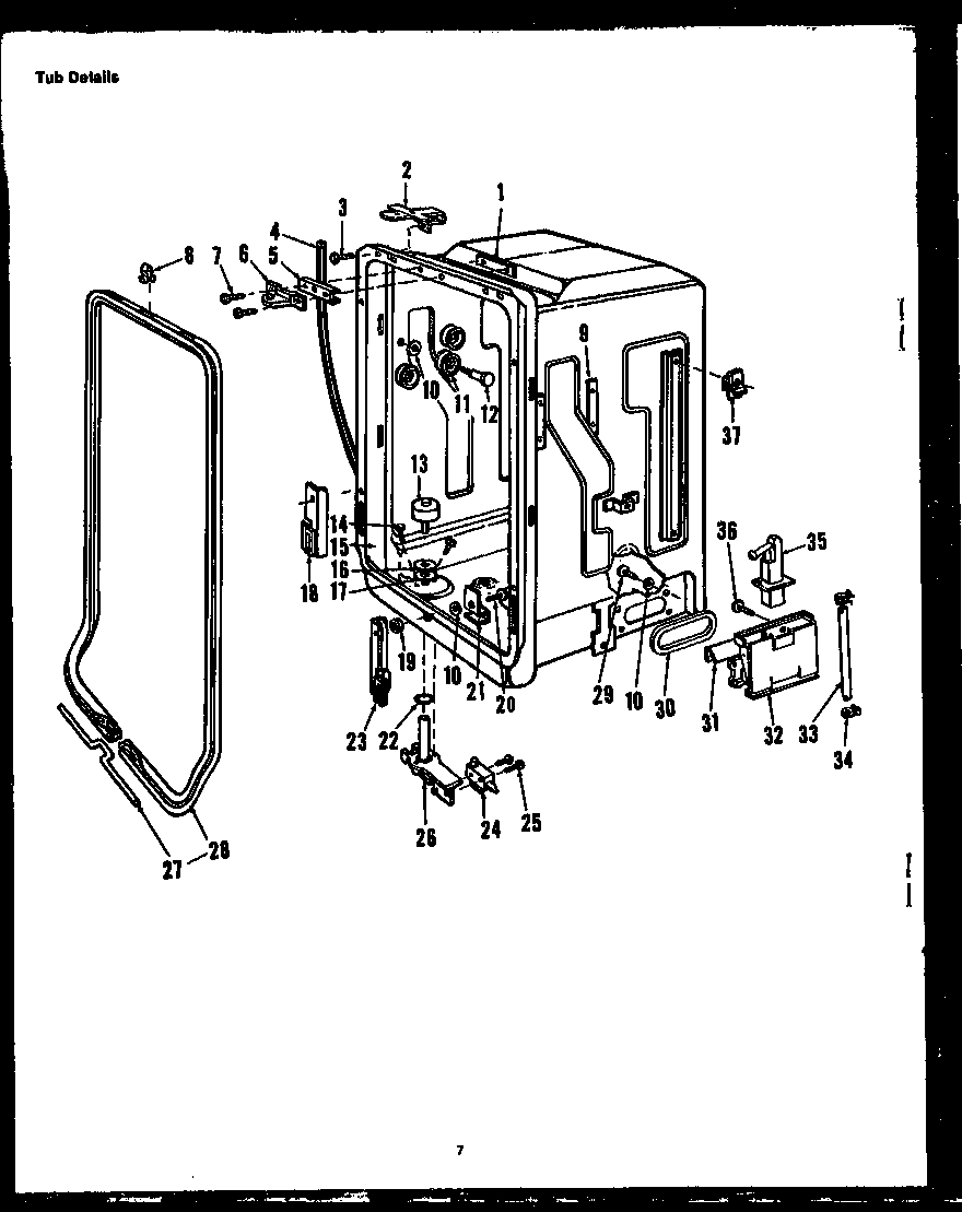 Tub details