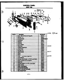 Control panel (ddw155/mn02) (ddw155/mn03) (ddw155/mn04)