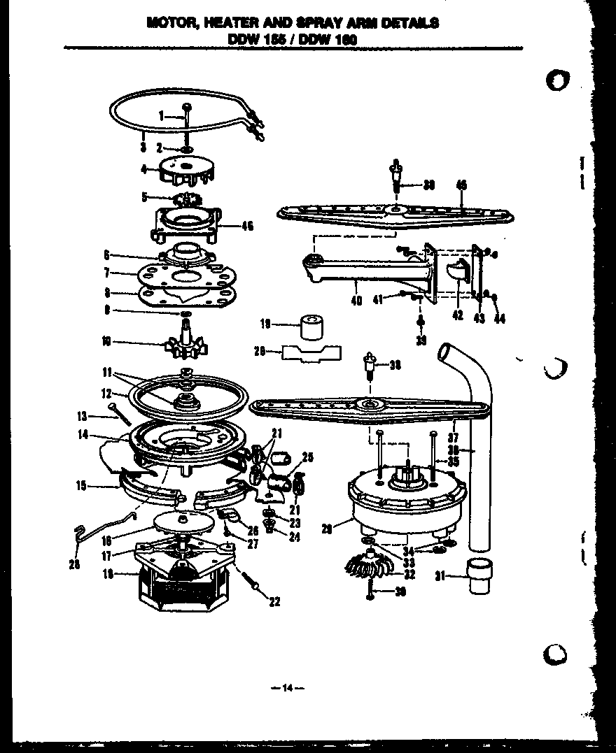 MOTOR (DDW155/MN02) (DDW155/MN03) (DDW155/MN04) (DDW160/MN02) (DDW160/MN03) (DDW160/MN04)