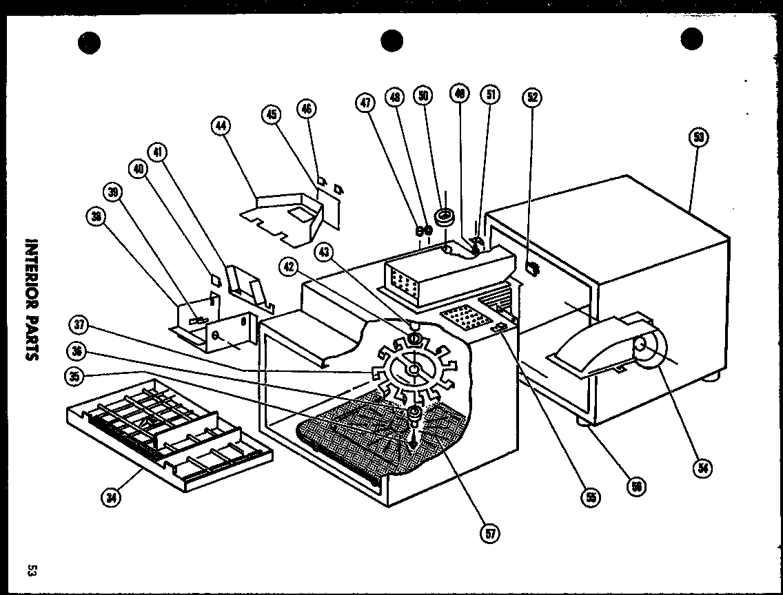 INTERIOR PARTS (R-1/P71079-1M) (R-1H/P71079-1M)