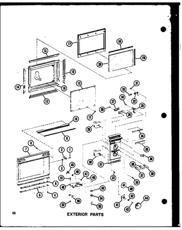 Exterior parts (rr-4d/p71100-4m)