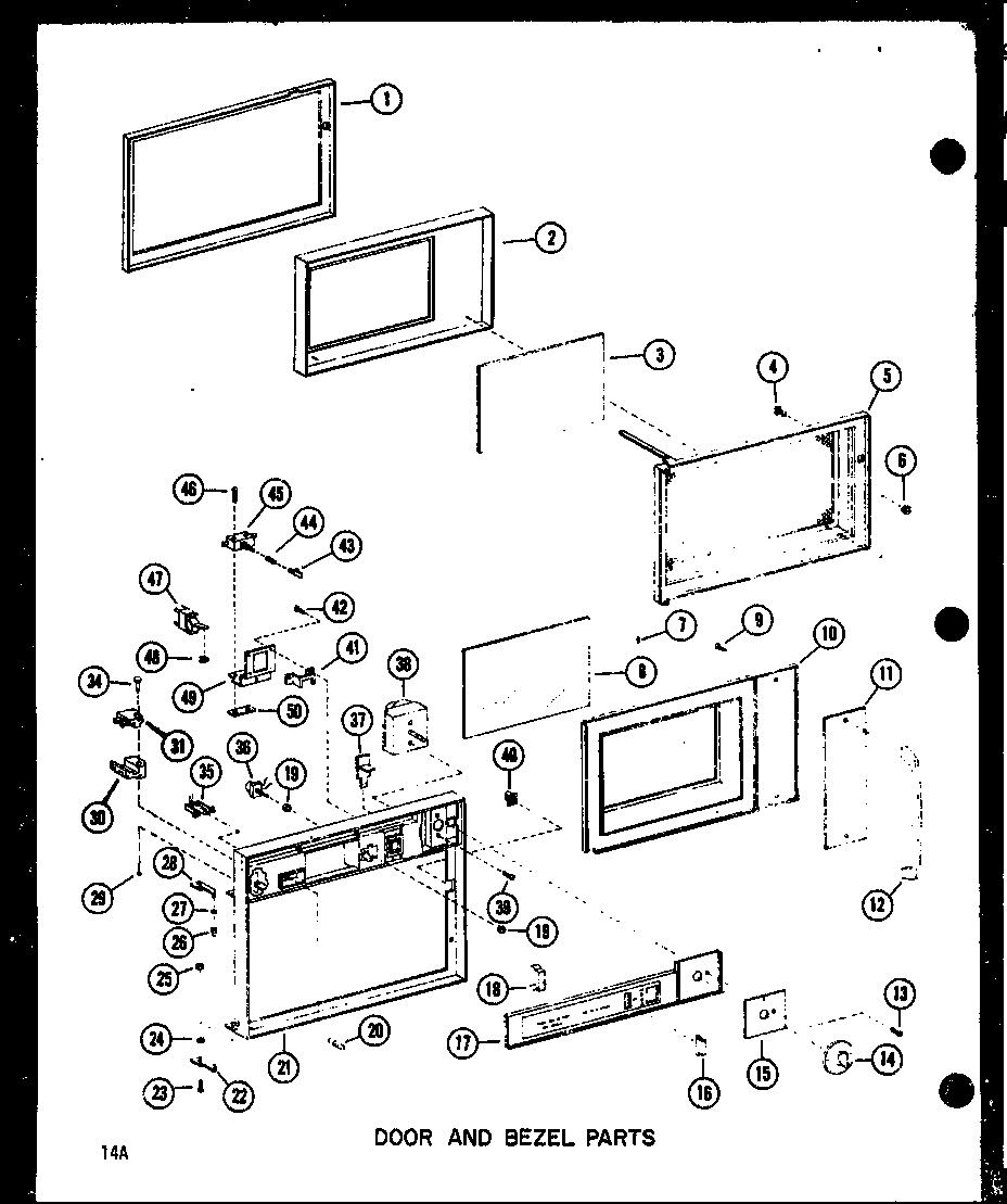 Door and bezel parts