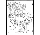 Amana ML-3/P74502-1M transformer/capacitor/motor diagram