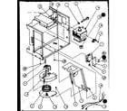 Amana RS415T/P1110405M blower/magnetron diagram