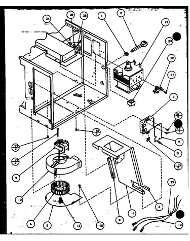 Blower/magnetron