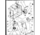 Amana RS458P/P1110406M blower/magnetron diagram