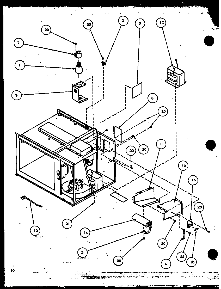 Transformer/capacitor/fuse