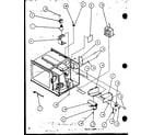 Amana RG358P/P1118505M transformer/capacitor/fuse diagram