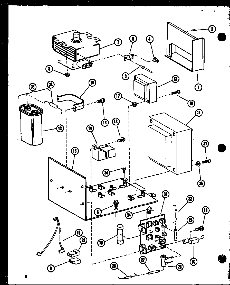 Magnetron/transformer