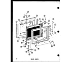 Amana R0-24-8/P73917-1M door parts diagram