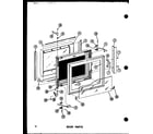 Amana R0-24-8/P73917-3M door parts diagram