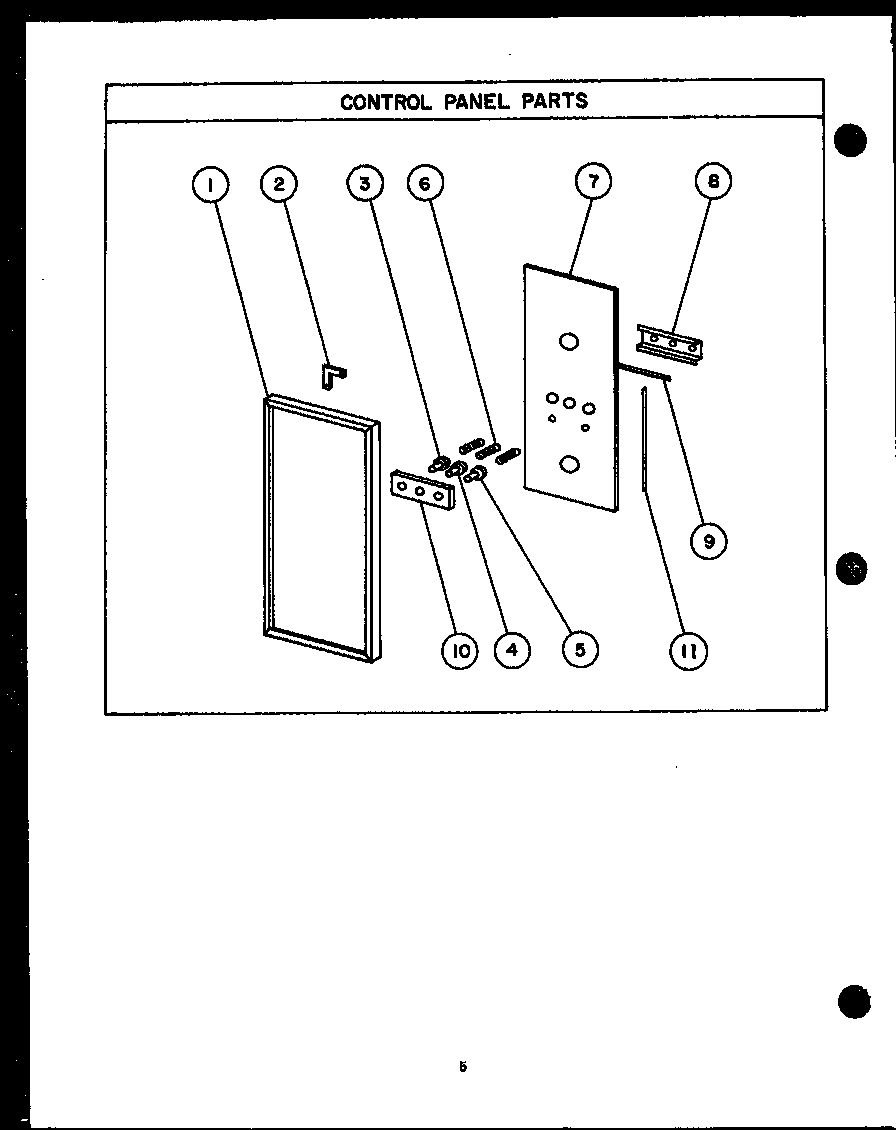 Control panel parts
