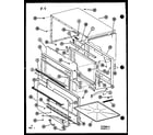 Amana RRL-8T/P75486-1M outer cabinet/door diagram