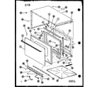 Amana RRL-10C/P75534-1M outer cabinet diagram
