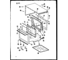 Amana RRL-10TD/P75594-3M outer cabinet diagram