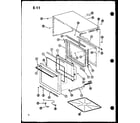 Amana RRL-5D/P75590-7M outer cabinet diagram
