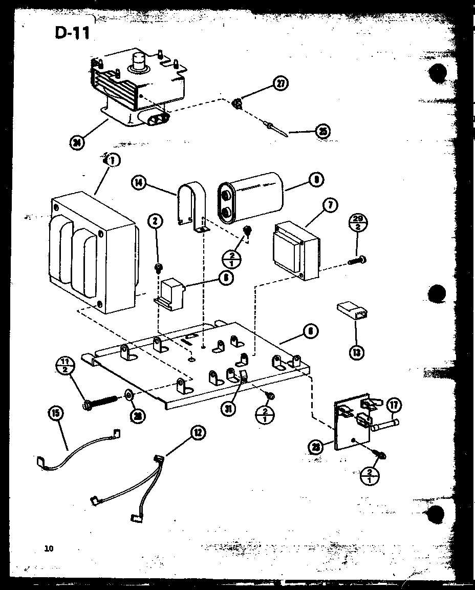 Magnetron/transformer