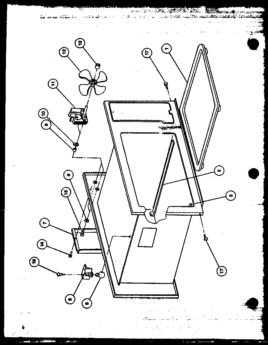 Cabinet/fan motor