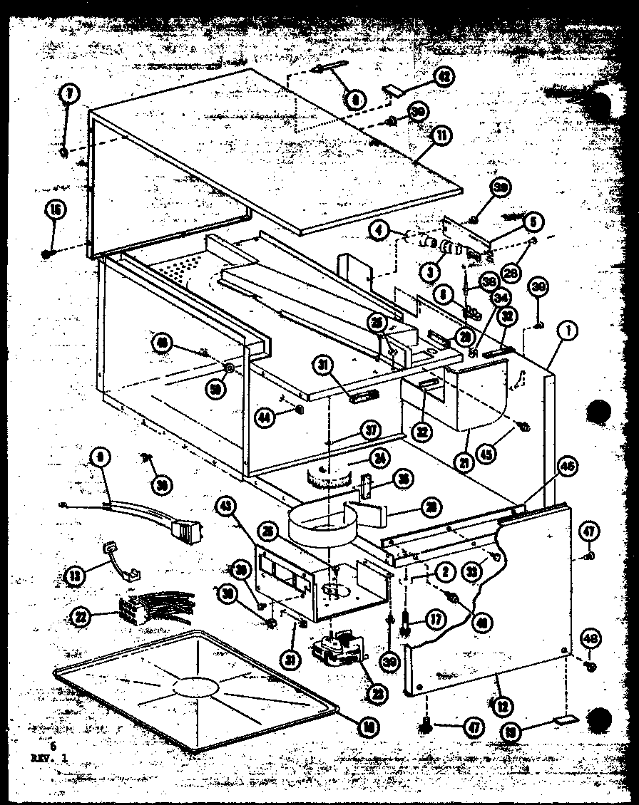 Outer cabinet/blower wheel