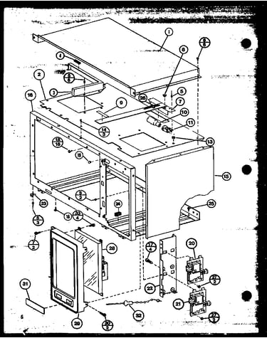 Outer cabinet/switches
