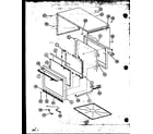 Amana RRL820/P7714105M outer cabinet diagram