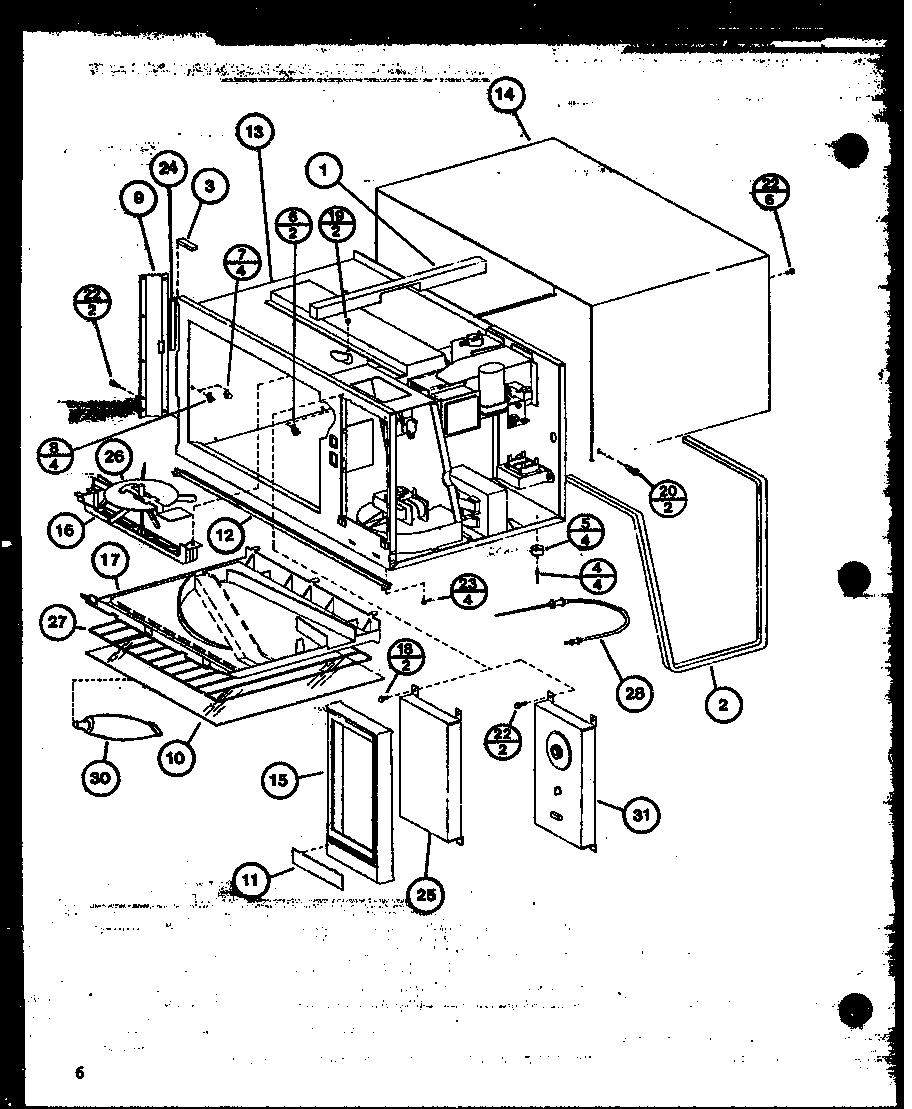 Antenna/oven cavity
