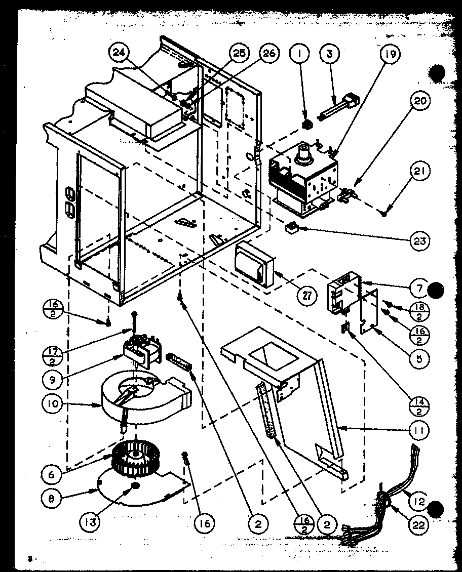 Magnetron/blower