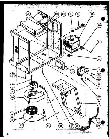 Magnetron/blower