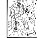 Amana MW41/P7766511M blower/magnetron diagram