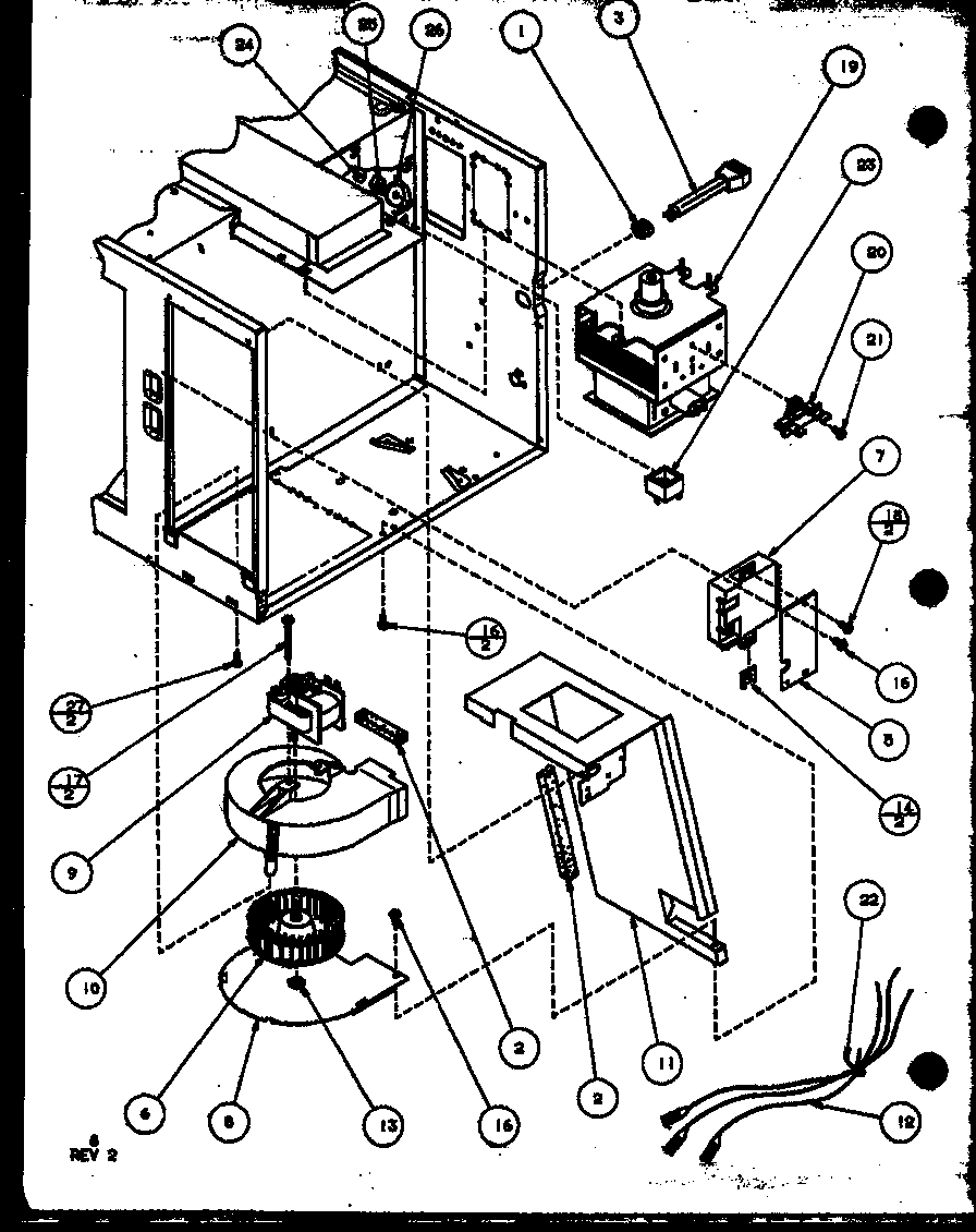 Blower/magnetron