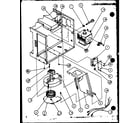 Amana R321T/P1104404M blower/magnetron diagram