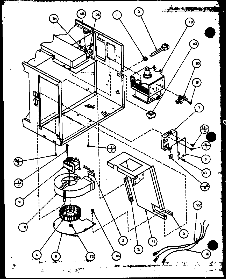 Blower/magnetron