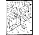 Amana R321T/P1110202M capacitor/transformer diagram