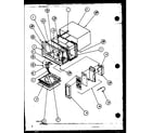 Amana MW58/P1104411M pc board/keyboard/antenna diagram