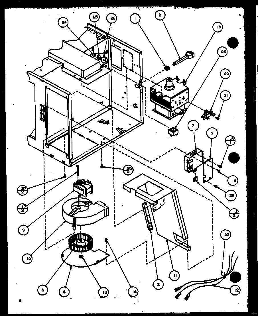 Blower/magnetron
