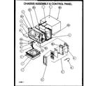 Amana RL322T/P1110208M chassis assembly & control panel diagram