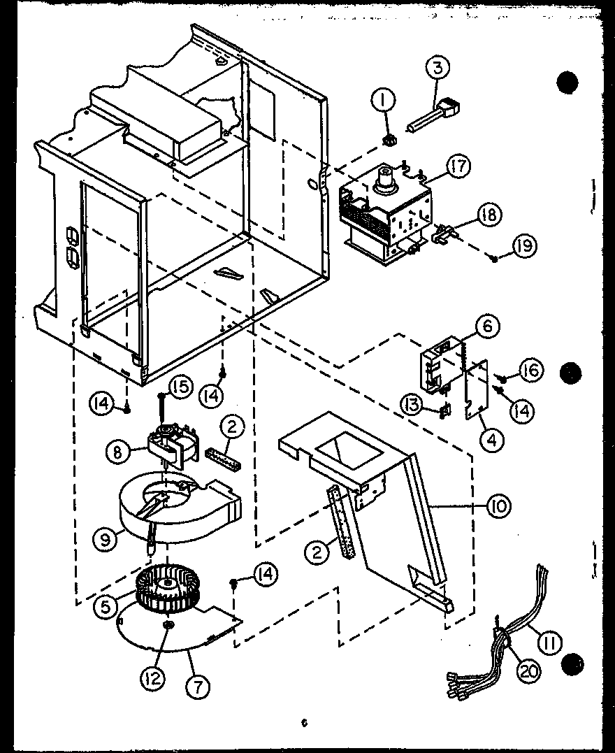 Blower/magnetron