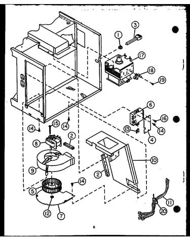 Blower/magnetron