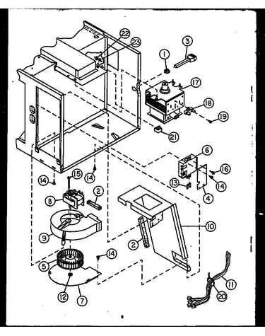 Blower/magnetron