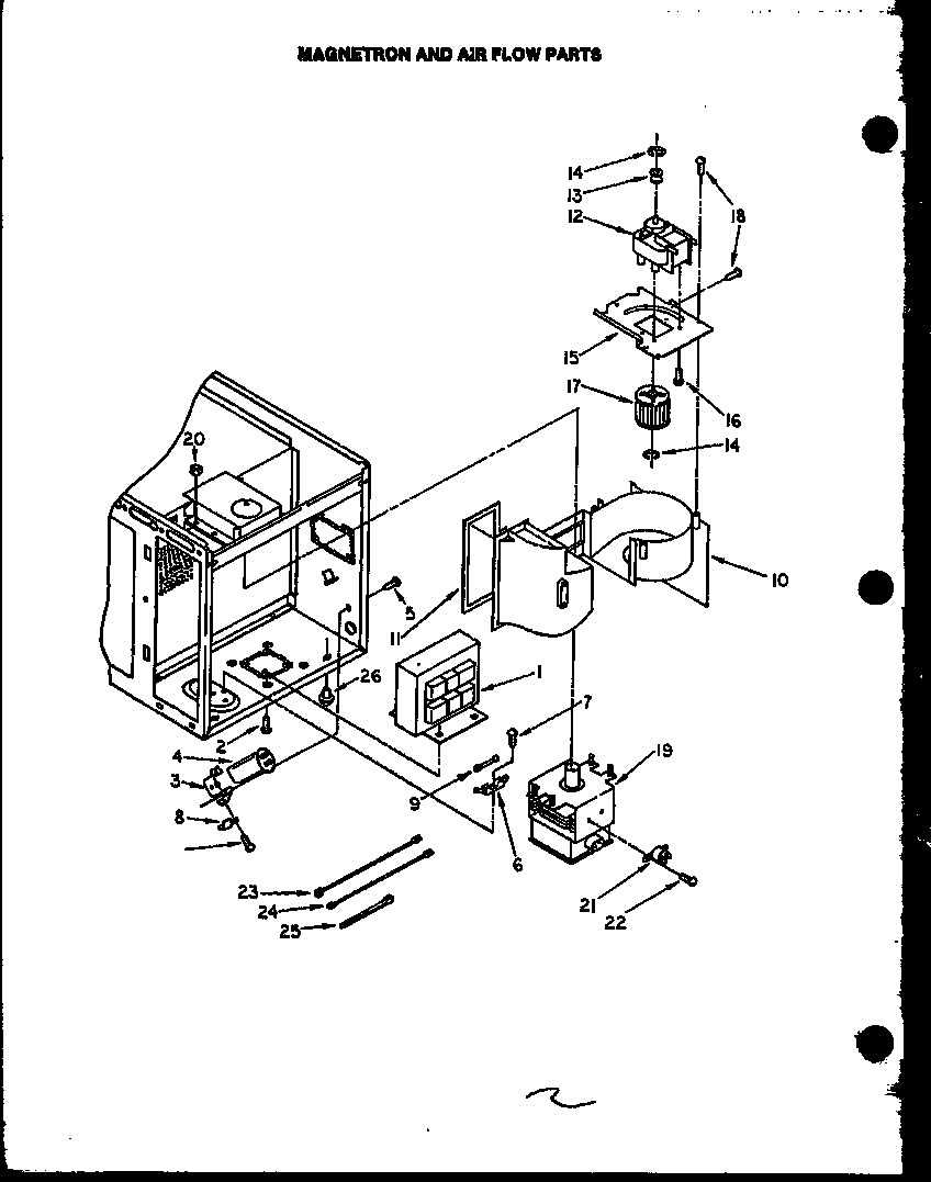 Magnetron and air flow