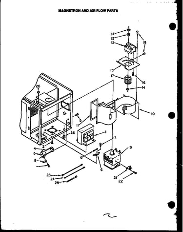 Magnetron and air flow