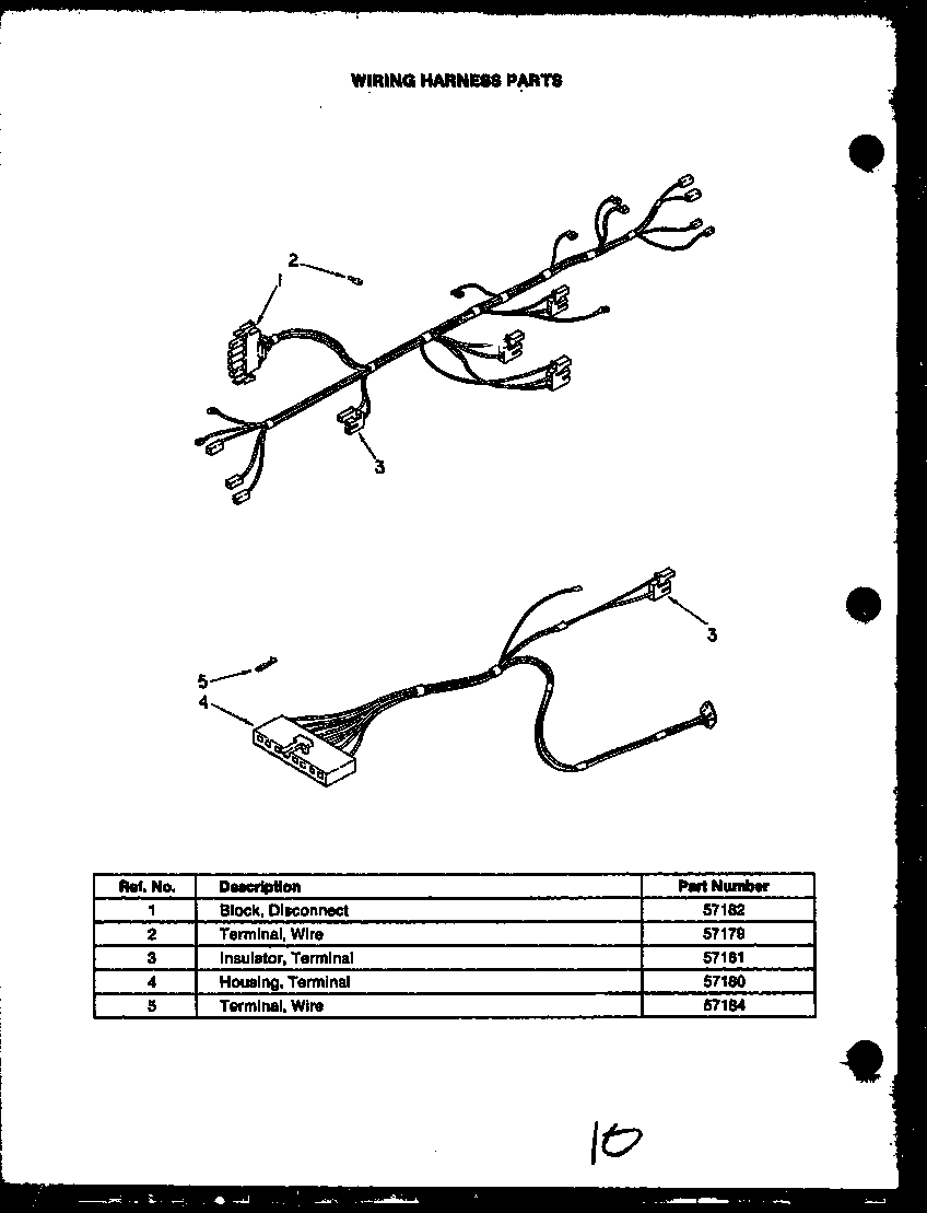 Wiring harness parts